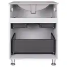 Комплект Qtap Tern 600х725х437 White тумба напольная + раковина врезная, с полотенцедержателем QT1771TNЛ6013060CW (QT1771TNL6013060CW)