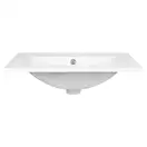 Комплект Qtap Tern 600х725х437 Matt black тумба напольная + раковина врезная, с полотенцедержателем QT1771TNЛ6023060CG (QT1771TNL6023060CMB)