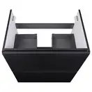 Комплект Qtap Tern 600х725х437 Matt black тумба напольная + раковина врезная, с полотенцедержателем QT1771TNЛ6023060CG (QT1771TNL6023060CMB)