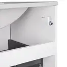 Комплект Qtap Tern 700х725х437 White тумба напольная + раковина врезная, с полотенцедержателем QT1771TNЛ7013070CW (QT1771TNL7013070CW)