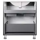 Комплект Qtap Tern 700х725х437 Matt black тумба напольная + раковина врезная, с полотенцедержателем QT1771TNЛ7023070CG (QT1771TNL7023070CMB)