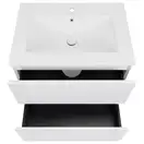 Комплект Qtap Tern 600х580х437 White тумба напольная + раковина врезная, с полотенцедержателем QT1772TPЛ6013060CW (QT1772TPL6013060CW)