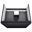 Комплект Qtap Tern 600х580х437 Matt black тумба напольная + раковина врезная, с полотенцедержателем QT1772TPЛ6023060CG (QT1772TPL6023060CMB)