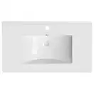 Комплект Qtap Tern 700х580х437 Matt black тумба напольная + раковина врезная, с полотенцедержателем QT1772TPЛ7023070CG (QT1772TPL7023070CMB)