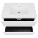 Комплект Qtap Tern 800х580х437 White тумба напольная + раковина врезная, с полотенцедержателем QT1772TPЛ8013080CW (QT1772TPL8013080CW)
