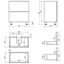 Тумба напольная Qtap Tern 700х725х437 White с полотенцедержателем QT1773TNL701W