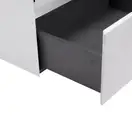 Тумба подвесная Qtap Tern 600х580х437 White с полотенцедержателем QT1774TPL601W
