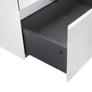 Тумба напольная Qtap Tern 700х616х469 White со столешницей и полотенцедержателем QT1773TNЛ701W (QT1780TNL701W)