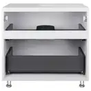 Тумба напольная Qtap Tern 700х616х469 White со столешницей и полотенцедержателем QT1773TNЛ701W (QT1780TNL701W)