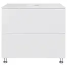 Тумба напольная Qtap Tern 800х616х469 White со столешницей и полотенцедержателем QT1773TNЛ801W (QT1780TNL801W)