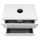 Тумба напольная Qtap Tern 800х616х469 White со столешницей и полотенцедержателем QT1773TNЛ801W (QT1780TNL801W)