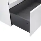 Тумба напольная Qtap Tern 800х616х469 White со столешницей и полотенцедержателем QT1773TNЛ801W (QT1780TNL801W)