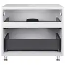 Тумба напольная Qtap Tern 800х616х469 White со столешницей и полотенцедержателем QT1773TNЛ801W (QT1780TNL801W)