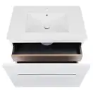 Комплект Qtap Virgo 800х580х437 White/Whitish oak тумба подвесная + раковина врезная  QT1872TPА8013080CW (QT1872TPА8013080CWWO)