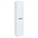 Пенал подвесной Qtap Virgo 350х1600х316 White/Whitish oak с корзиной для белья QT1876PP1651KRWWO