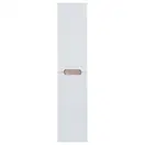 Пенал подвесной Qtap Virgo 350х1600х316 White/Whitish oak с корзиной для белья QT1876PP1651KRWWO
