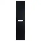 Пенал подвесной Qtap Virgo 350х1600х316 Black/White с корзиной для белья QT1876PP1652KRBW