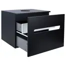 Тумба подвесная Qtap Virgo 600х476х469 Black/White со столешницей QT1879TPА602BW