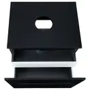 Тумба подвесная Qtap Virgo 600х476х469 Black/White со столешницей QT1879TPА602BW