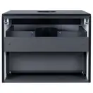 Тумба подвесная Qtap Virgo 600х476х469 Black/White со столешницей QT1879TPА602BW