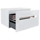 Тумба подвесная Qtap Virgo 800х476х469 White/Whitish oak со столешницей QT1879TPА801WWO