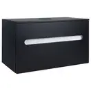 Тумба подвесная Qtap Virgo 800х476х469 Black/White со столешницей QT1879TPА802BW