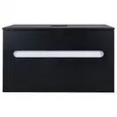 Тумба подвесная Qtap Virgo 800х476х469 Black/White со столешницей QT1879TPА802BW