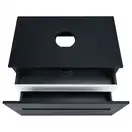 Тумба подвесная Qtap Virgo 800х476х469 Black/White со столешницей QT1879TPА802BW