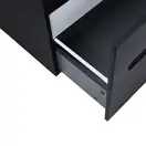 Тумба подвесная Qtap Virgo 800х476х469 Black/White со столешницей QT1879TPА802BW
