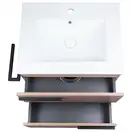 Комплект Qtap Taurus 600х800х437 Whitish oak тумба напольная + раковина врезная QT2471TNT603WO