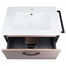 Комплект Qtap Taurus 800х580х437 Whitish oak тумба подвесная + раковина врезная QT2472TPT803WO