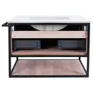 Комплект Qtap Taurus 800х580х437 Whitish oak тумба подвесная + раковина врезная QT2472TPT803WO