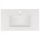 Комплект Qtap Taurus 800х580х437 White/Whitish oak тумба подвесная + раковина врезная QT2472TPT803WWO