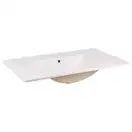 Комплект Qtap Taurus 800х580х437 White/Whitish oak тумба подвесная + раковина врезная QT2472TPT803WWO