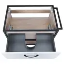 Тумба подвесная Qtap Taurus 700х580х437 White/Whitish oak QT2474TPT703WWO