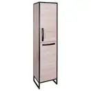 Пенал напольный Qtap Taurus 350х1750х300 Whitish oak с корзиной для белья QT2475PN175KRWO