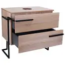 Тумба напольная Qtap Taurus 700х616х437 Whitish oak со столешницей QT2480TNT703WO