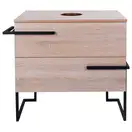 Тумба напольная Qtap Taurus 700х616х437 Whitish oak со столешницей QT2480TNT703WO