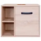 Тумба подвесная Qtap Pisces 600х480х437 Whitish oak со столешницей QT2579TPL603WO