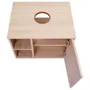 Тумба подвесная Qtap Pisces 600х480х437 Whitish oak со столешницей QT2579TPL603WO
