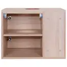 Тумба подвесная Qtap Pisces 600х480х437 Whitish oak со столешницей QT2579TPL603WO