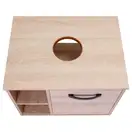 Тумба подвесная Qtap Pisces 600х480х437 Whitish oak со столешницей QT2579TPL603WO