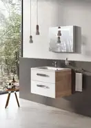 Шафка під умивальник SD 700 CHROME II cappuccino-white, RAVAK (X000000921)