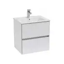 Тумба з умивальником Roca Cube 55 см, білий глянцевий (A85119A806)