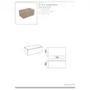 Шафка для консолі DIVA H30 Rovere Brizzo 271288 Scarabeo