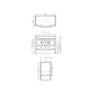 Тумба  Arcade під умив. AR874 з гнутим фасадом біла ARMC 105 SIMAS Італія (ARMC 105 white)