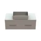 Snail Тумба «Венера» з умивальником «Тоскана» А600 Антрацит глянец (1200КМ171A600)