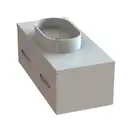 Snail Тумба «Венера» з умивальником «Ліана» А800 Маренго глянець (1200КМ172A800)