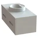 Snail Тумба «Венера» з умивальником «Рондо» Шик  В330 (1200KM149B330)