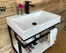 Snail Тумба «Самуі» з умивальником «Гранд»/камінь Меланіт H100 (600LOFT148cH100)